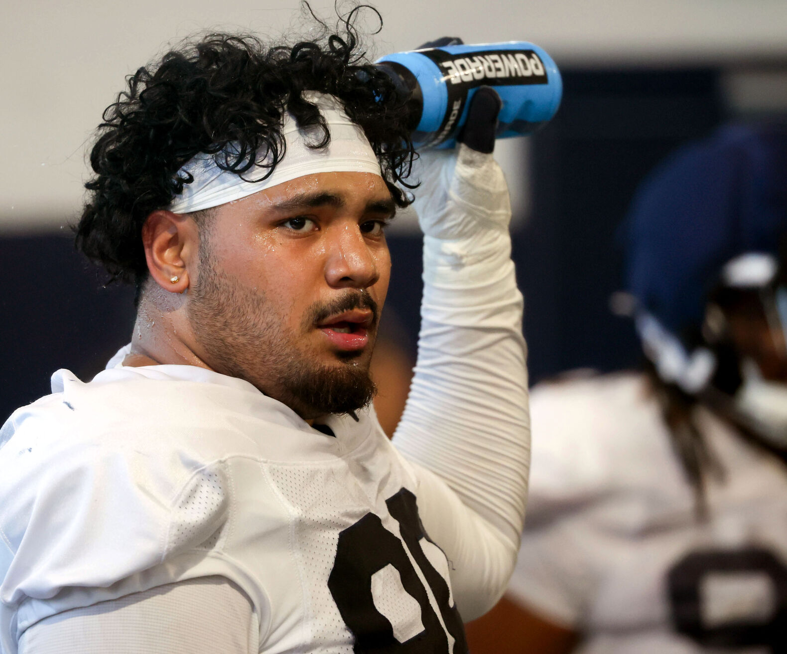Spring football practice continues